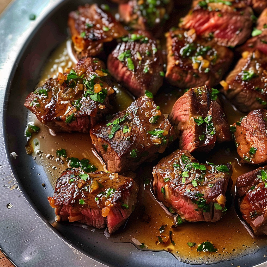Garlic-Butter Steak Bites
