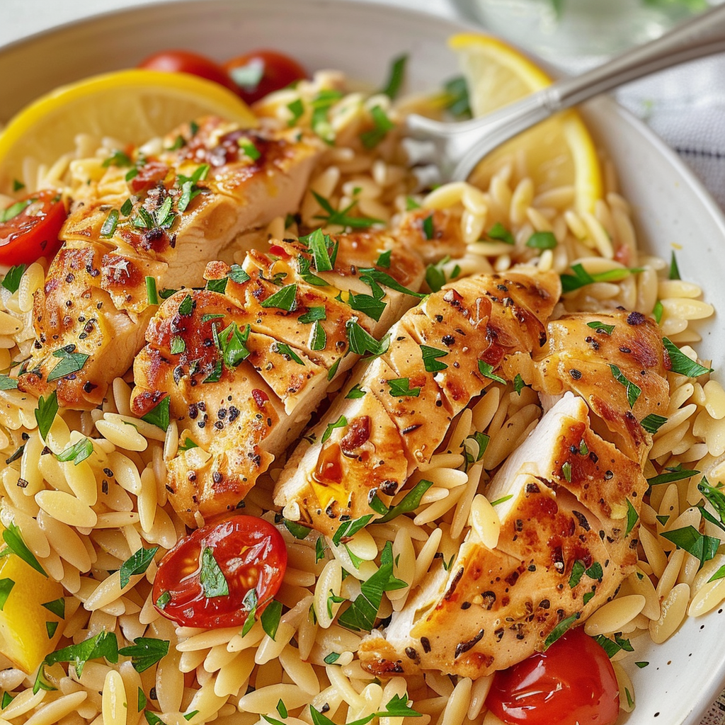 Lemon Chicken Orzo