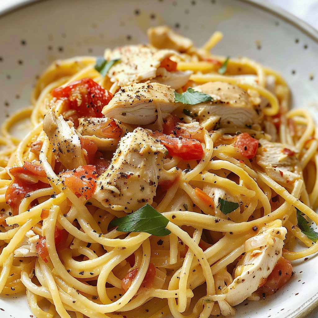 Quick and Easy Chicken Spaghetti