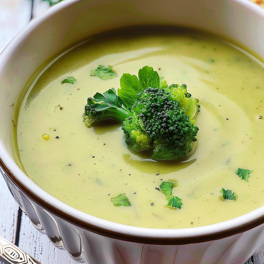 Slow Cooker Cream of Broccoli Soup