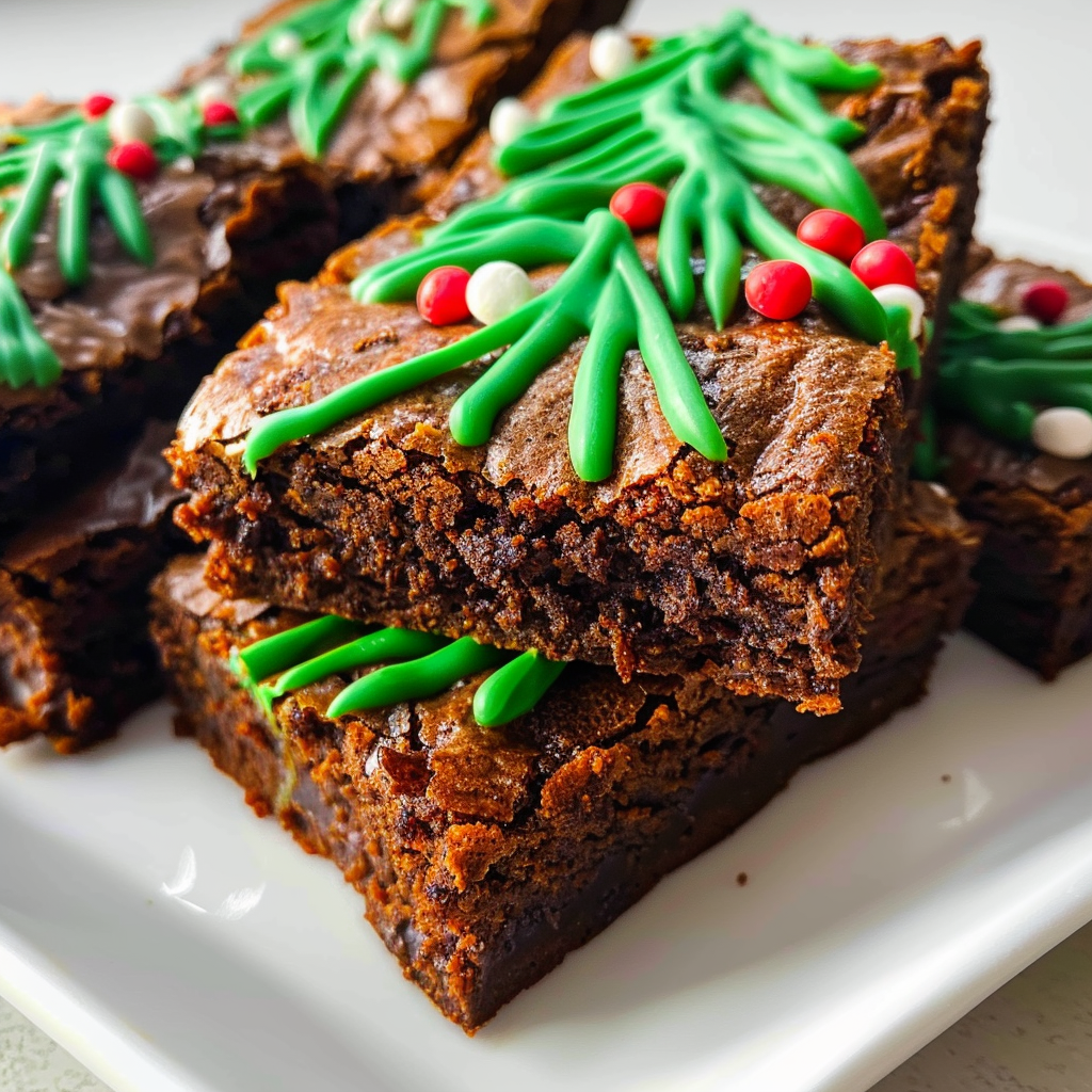 Spiced tree brownies