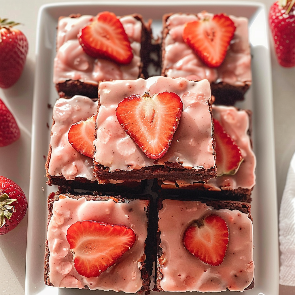 Strawberry Brownies Recipe