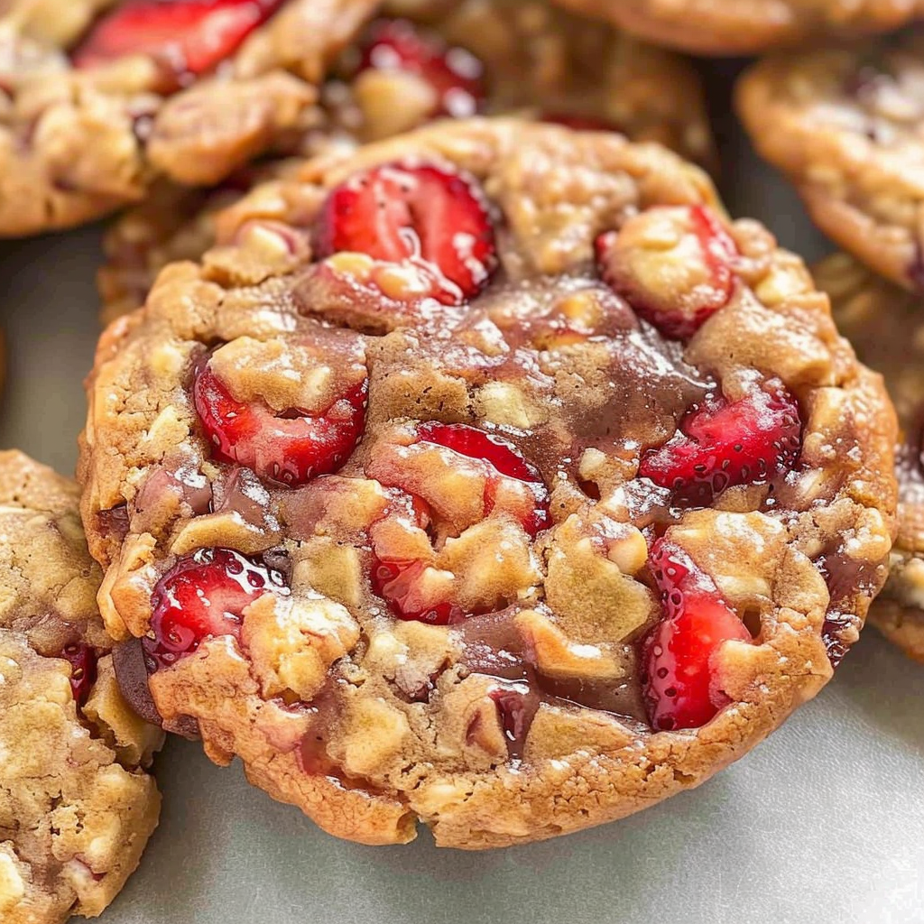 Strawberry Cookies (4 Ingredients)