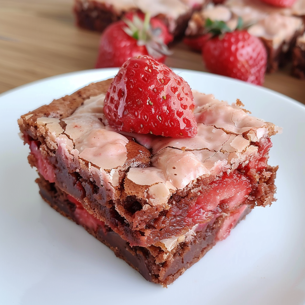 Ultimate Strawberry Brownies (Natural)
