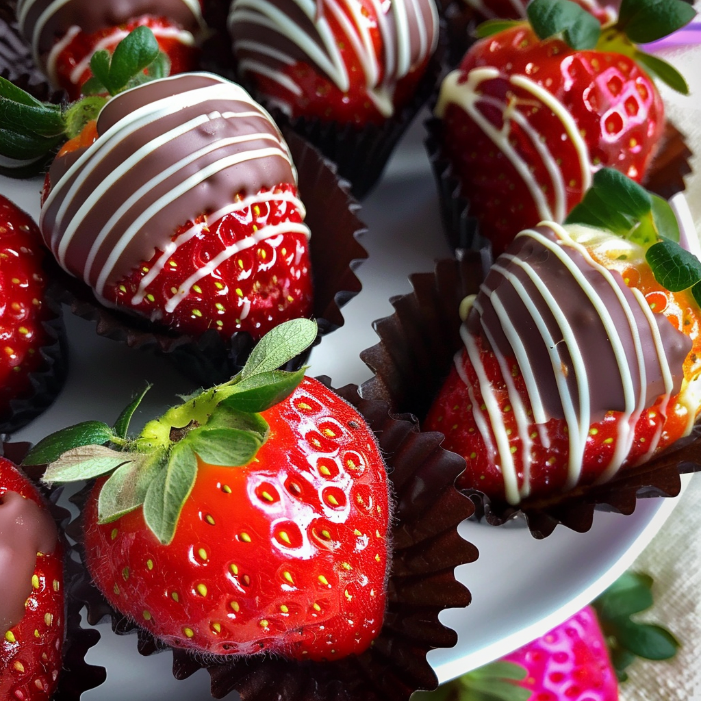 Valentine's Day Chocolate Covered Strawberries