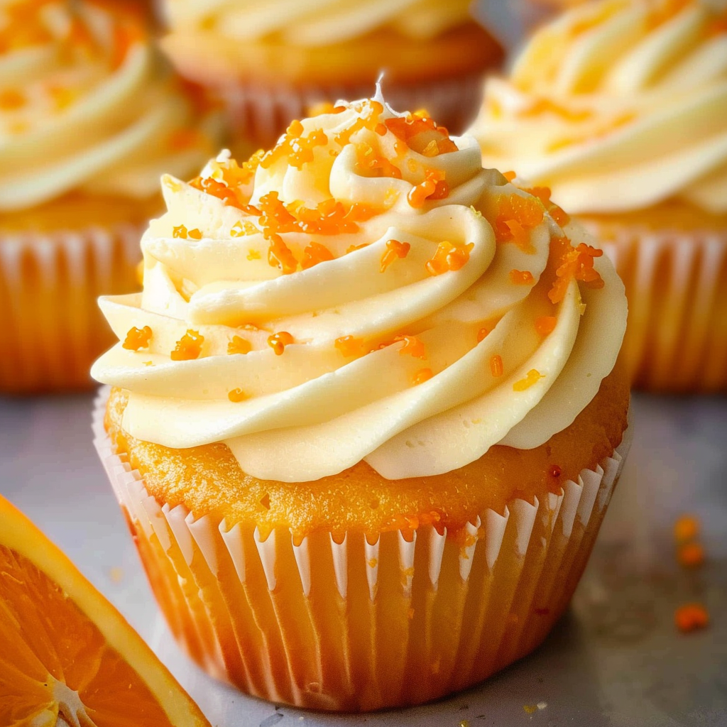 orange cupcakes