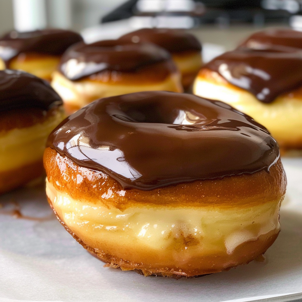 Boston cream donuts