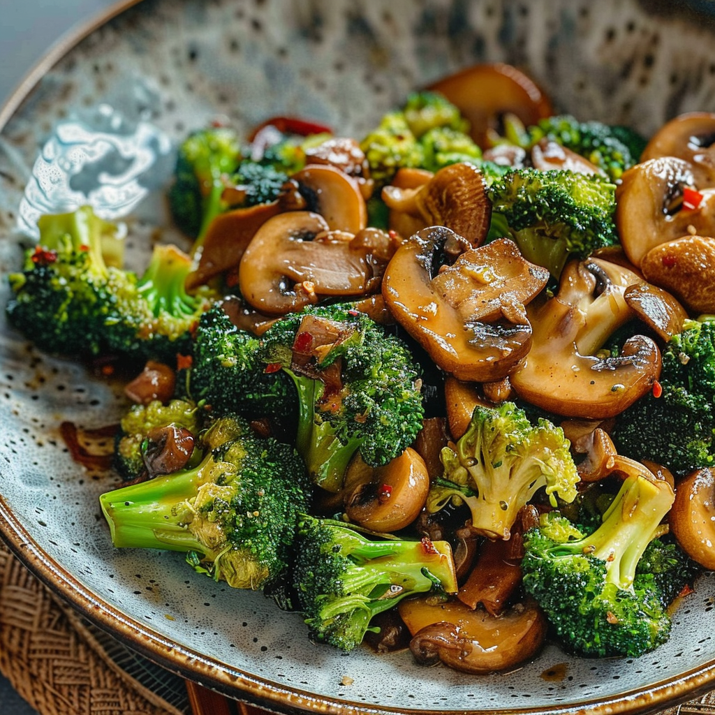 Broccoli and Mushroom Stir Fry
