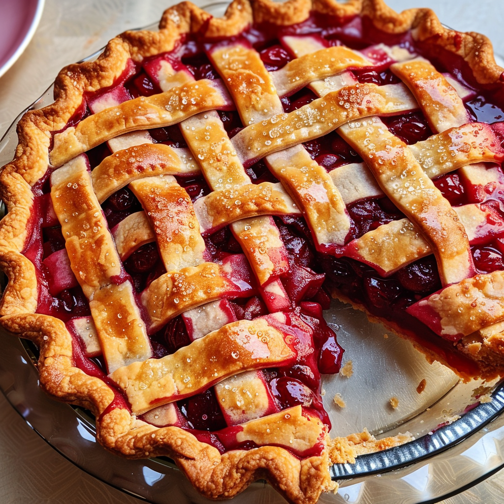 Cherry Pie With Lattice Crust