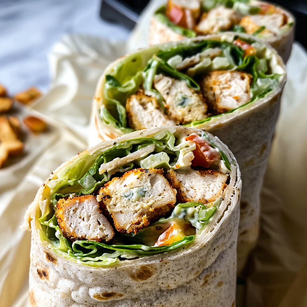 Chicken Caesar Wraps
