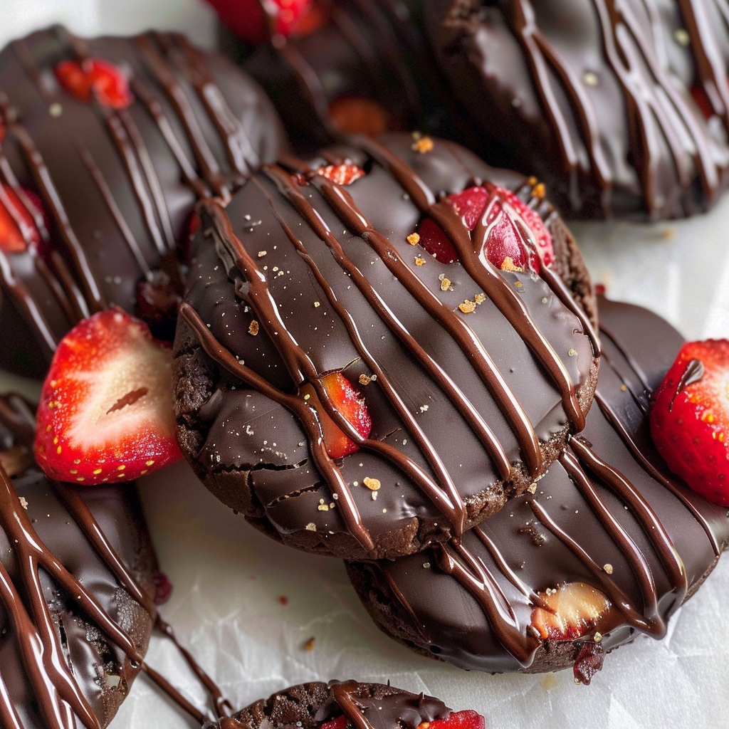 Chocolate Covered Strawberry Cookies