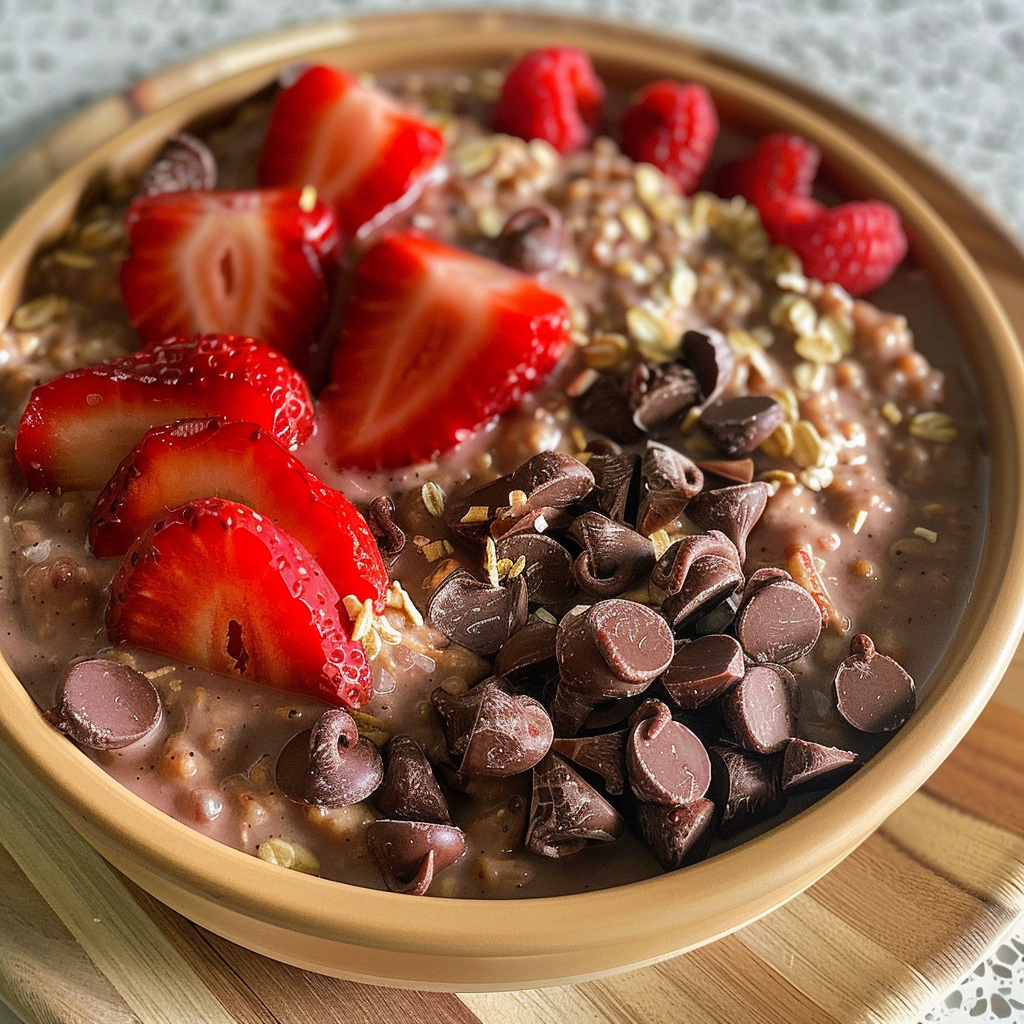 Chocolate Strawberry Overnight Oats