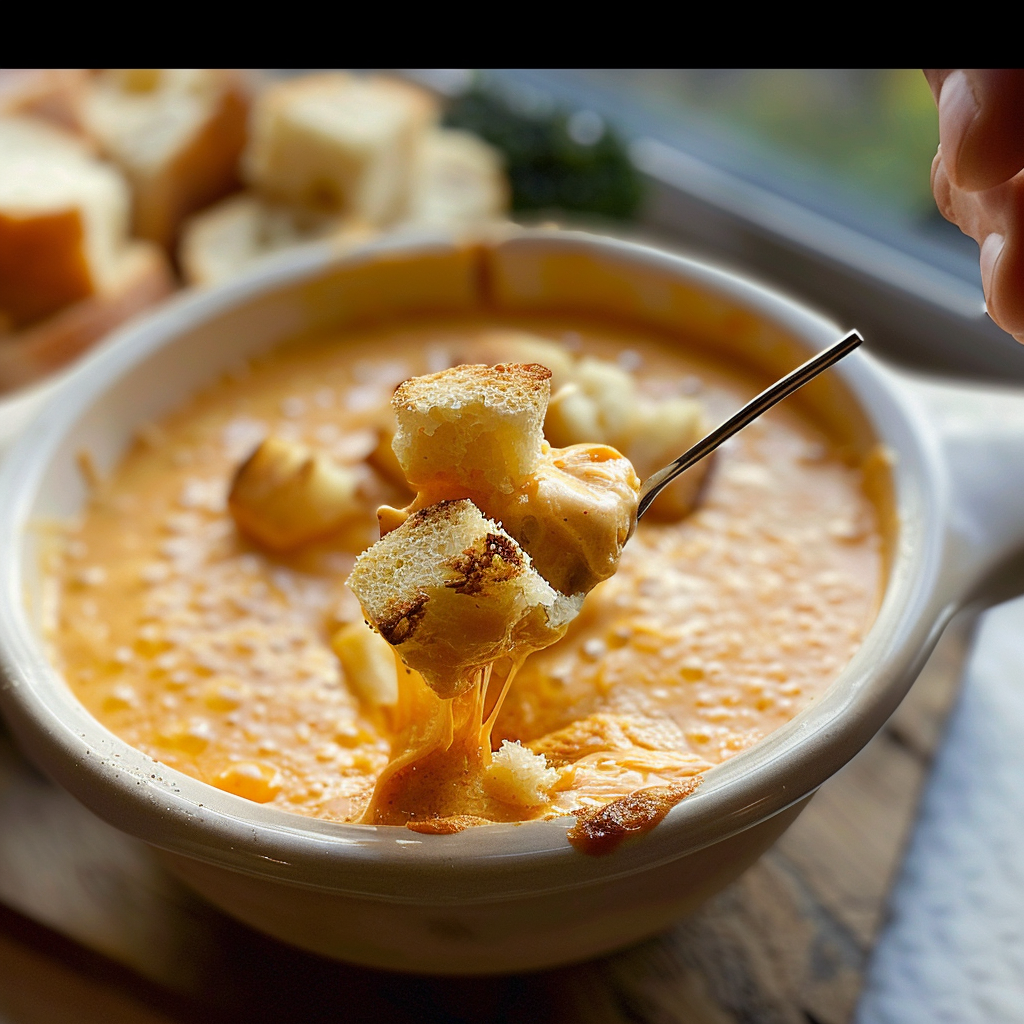 Classic Cheddar Beer Fondue