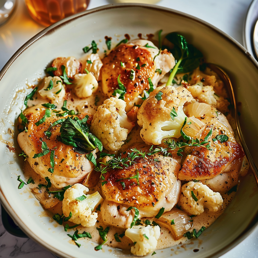 Creamy Chicken and Cauliflower