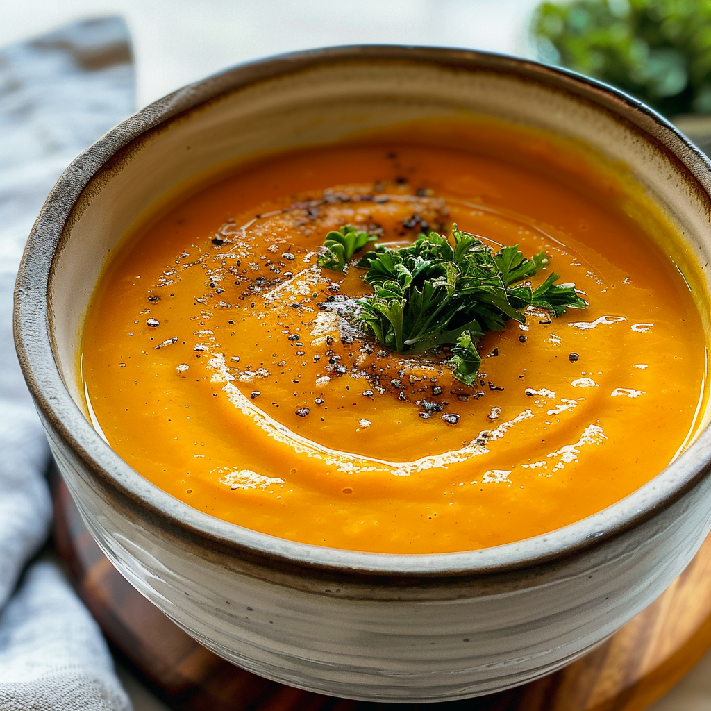 Creamy Roasted Carrot Soup