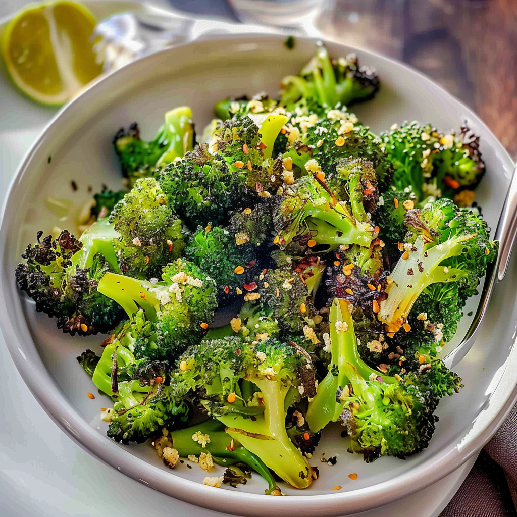 Crispy Air fryer Broccoli