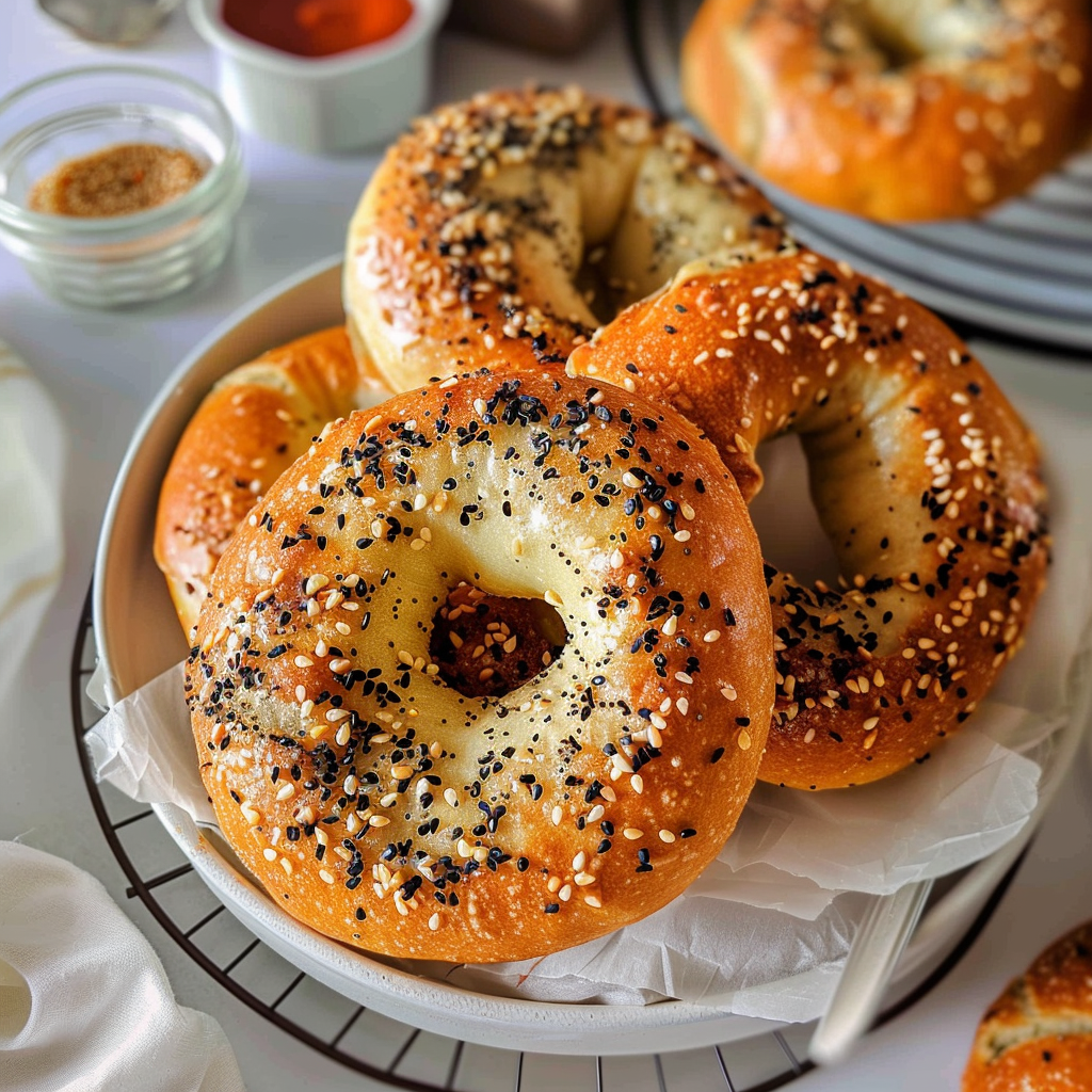 Easy High Protein Bagels (Only 5 Ingredients)