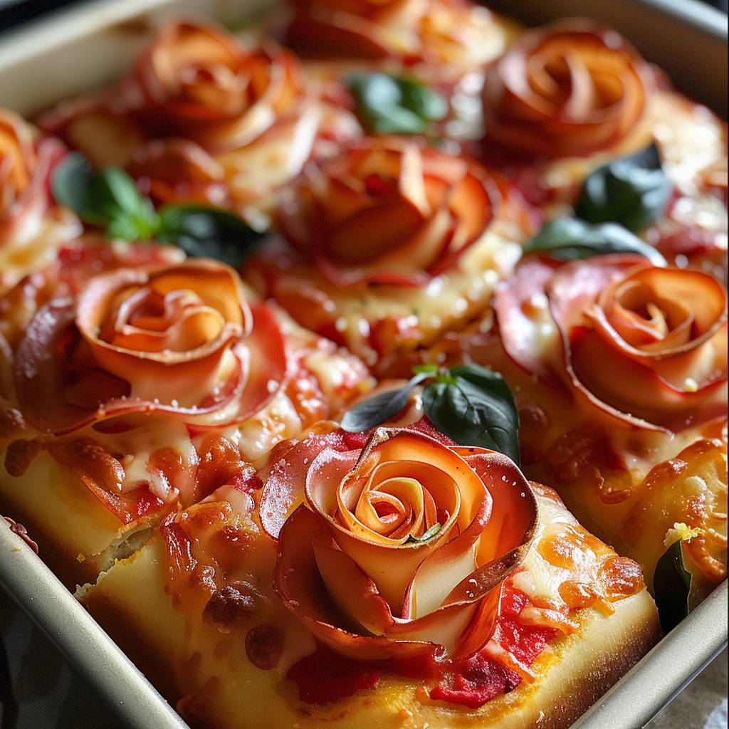 Easy Pizza Roses for Valentine’s Day