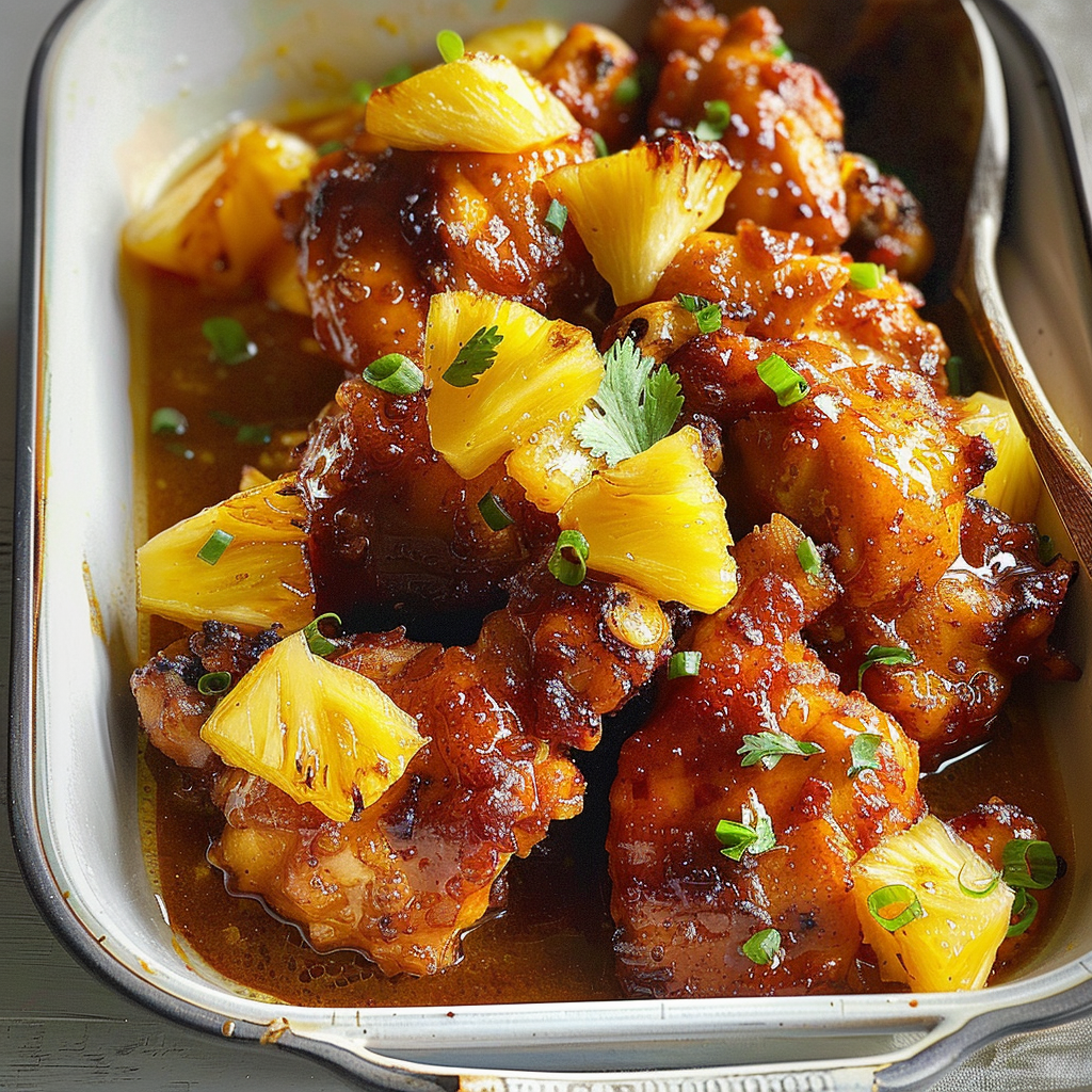 Fiery pineapple chicken