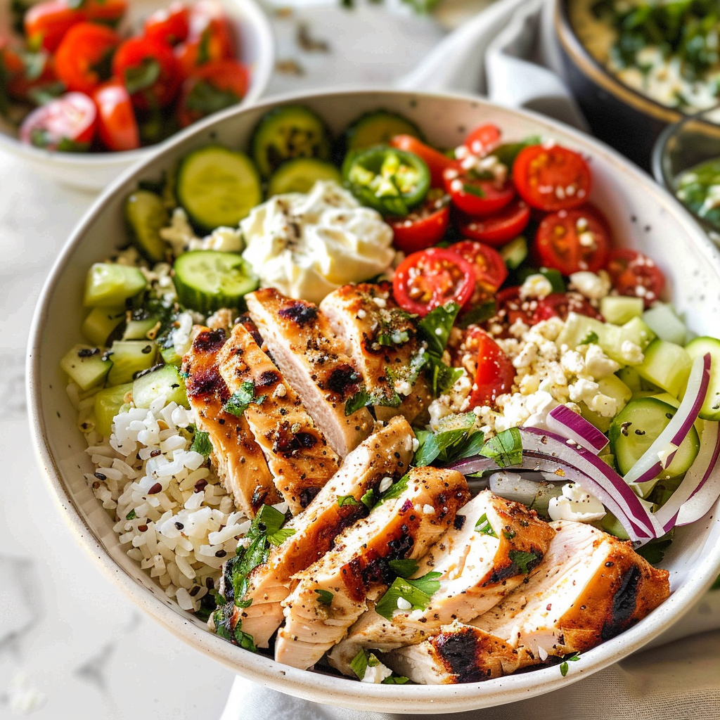 Greek Chicken Bowls