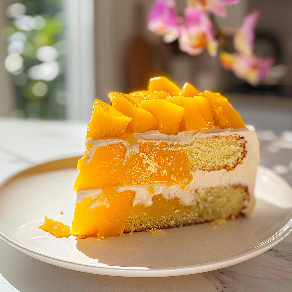 How to Bake the SOFTEST Mango Cake Ever