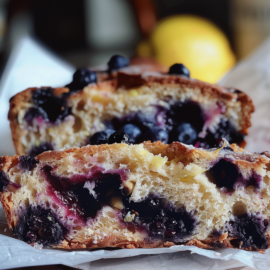 Lemon Blueberry Sourdough Bread Recipe