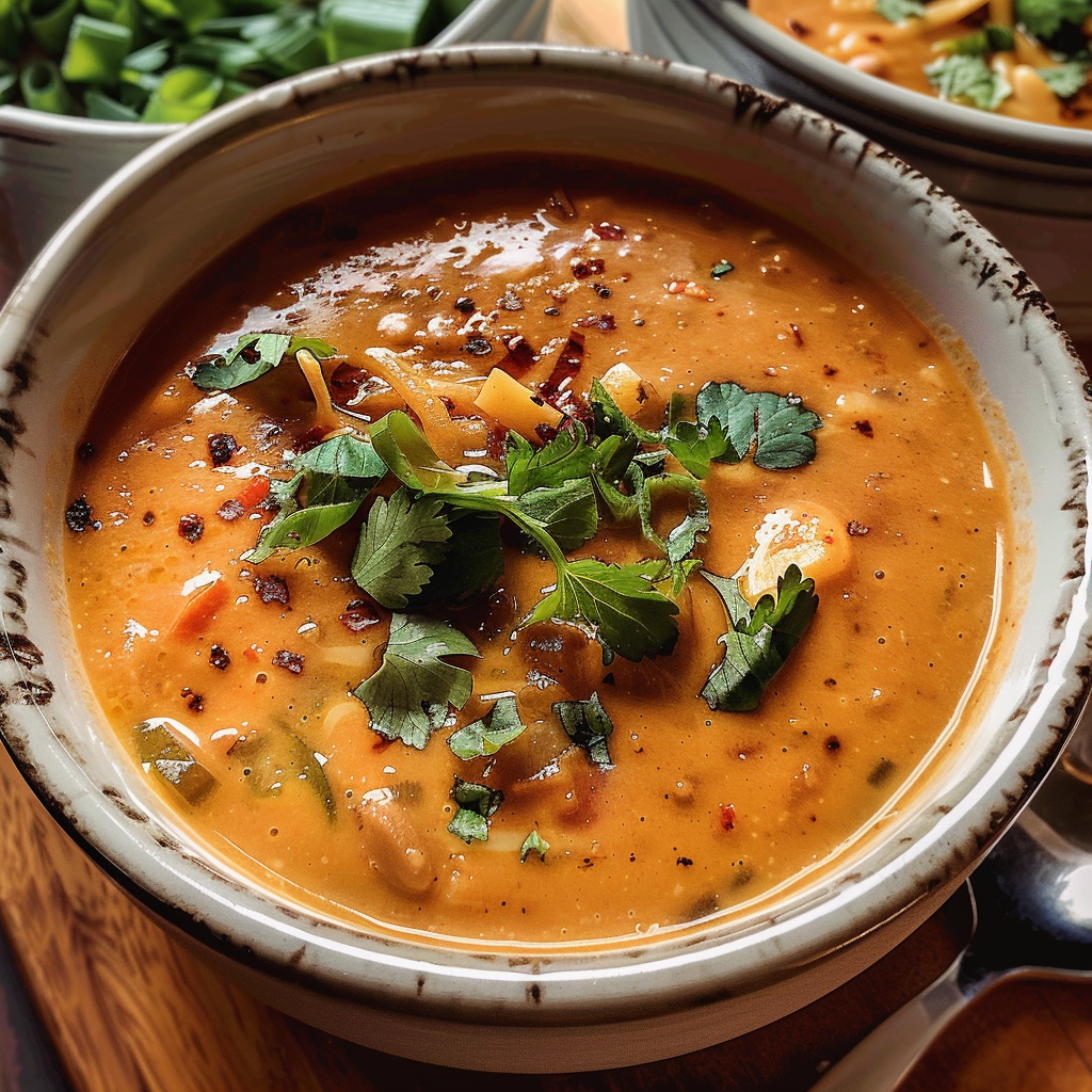 Spicy Chili Beer Cheese Soup