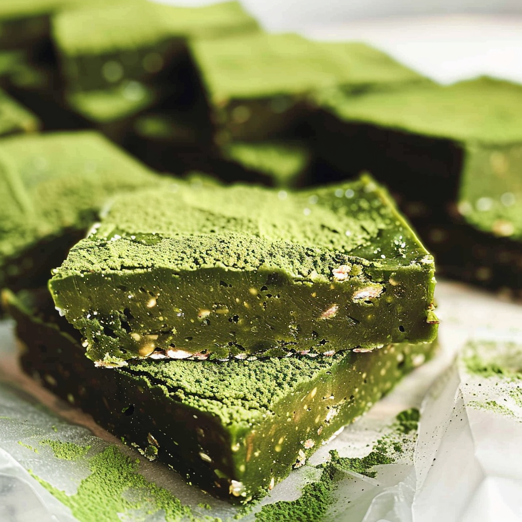 St Patrick's Day No-Bake Matcha Protein Bars