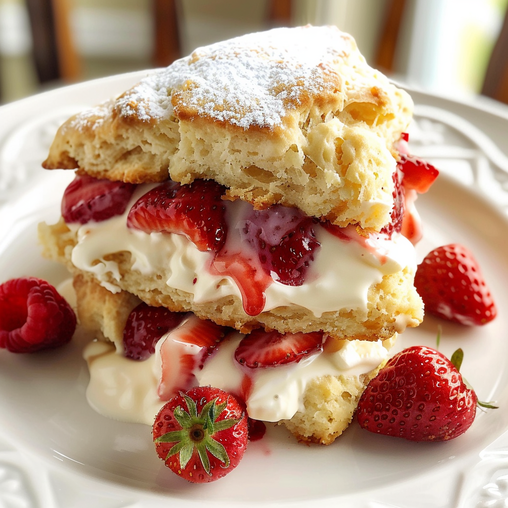 Strawberries and Cream Scones