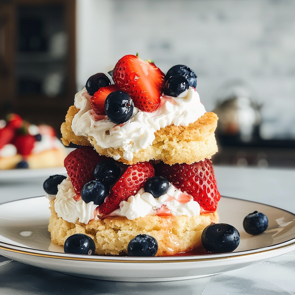 Strawberry Blueberry Shortcakes