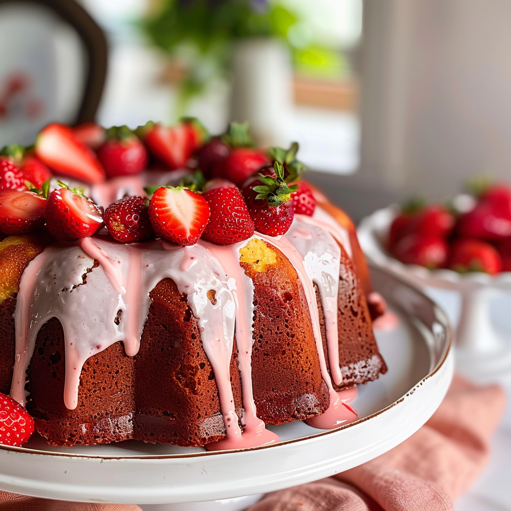 Strawberry Bundt Cake
