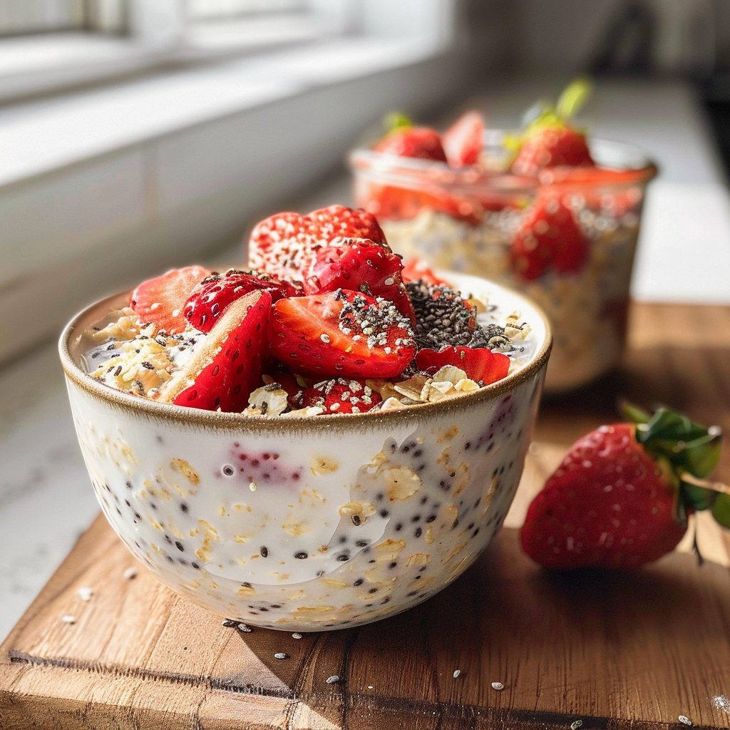 Strawberry Overnight Oats