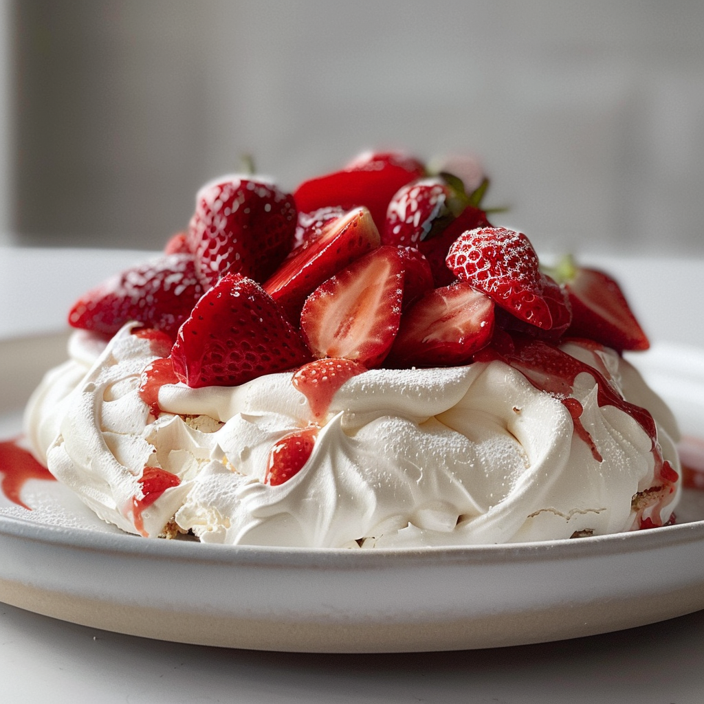 Strawberry Pavlova