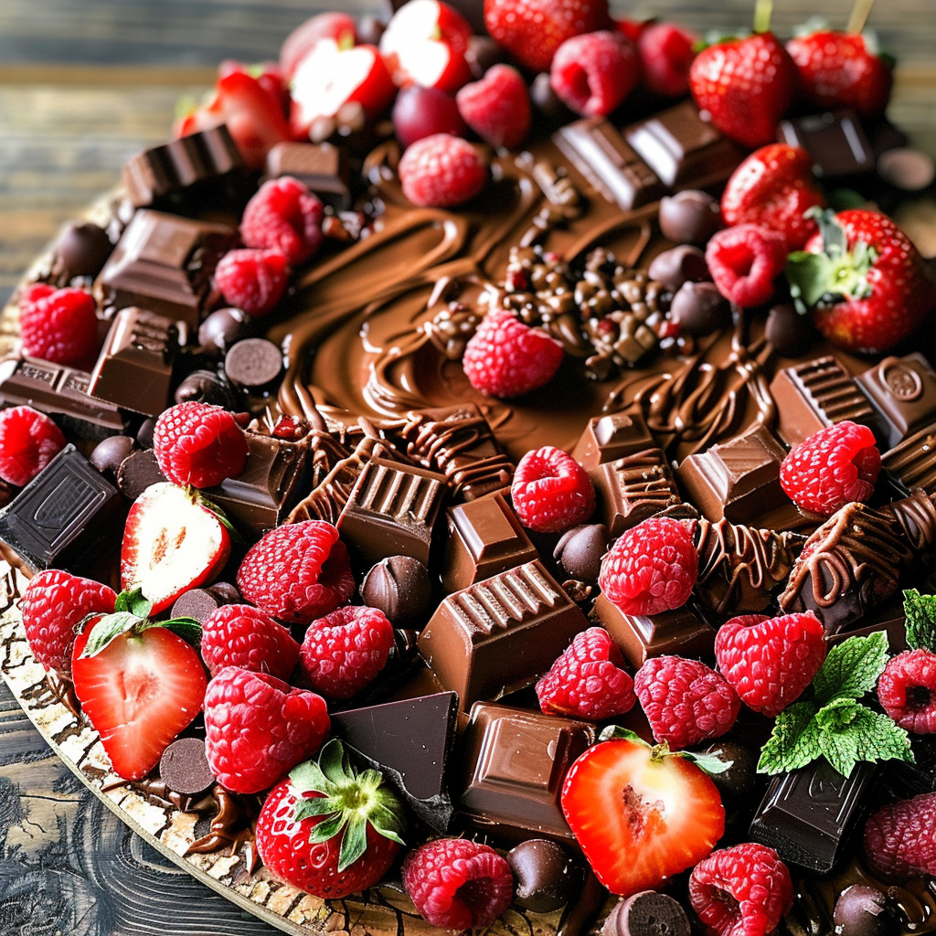 VALENTINE’S DAY Chocolate Dessert Board (Perfect for Couples)