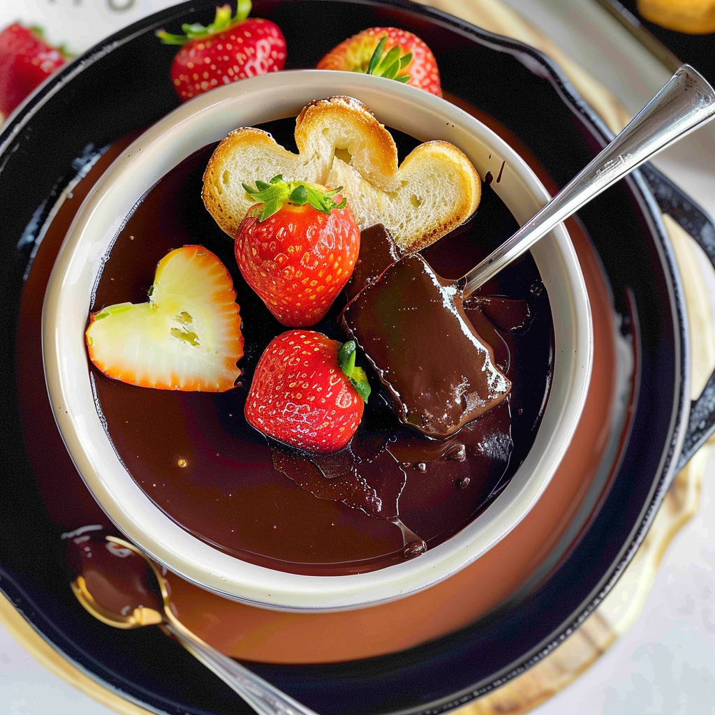 VALENTINE’S DAY Chocolate Fondue (Perfect Dessert for Two)