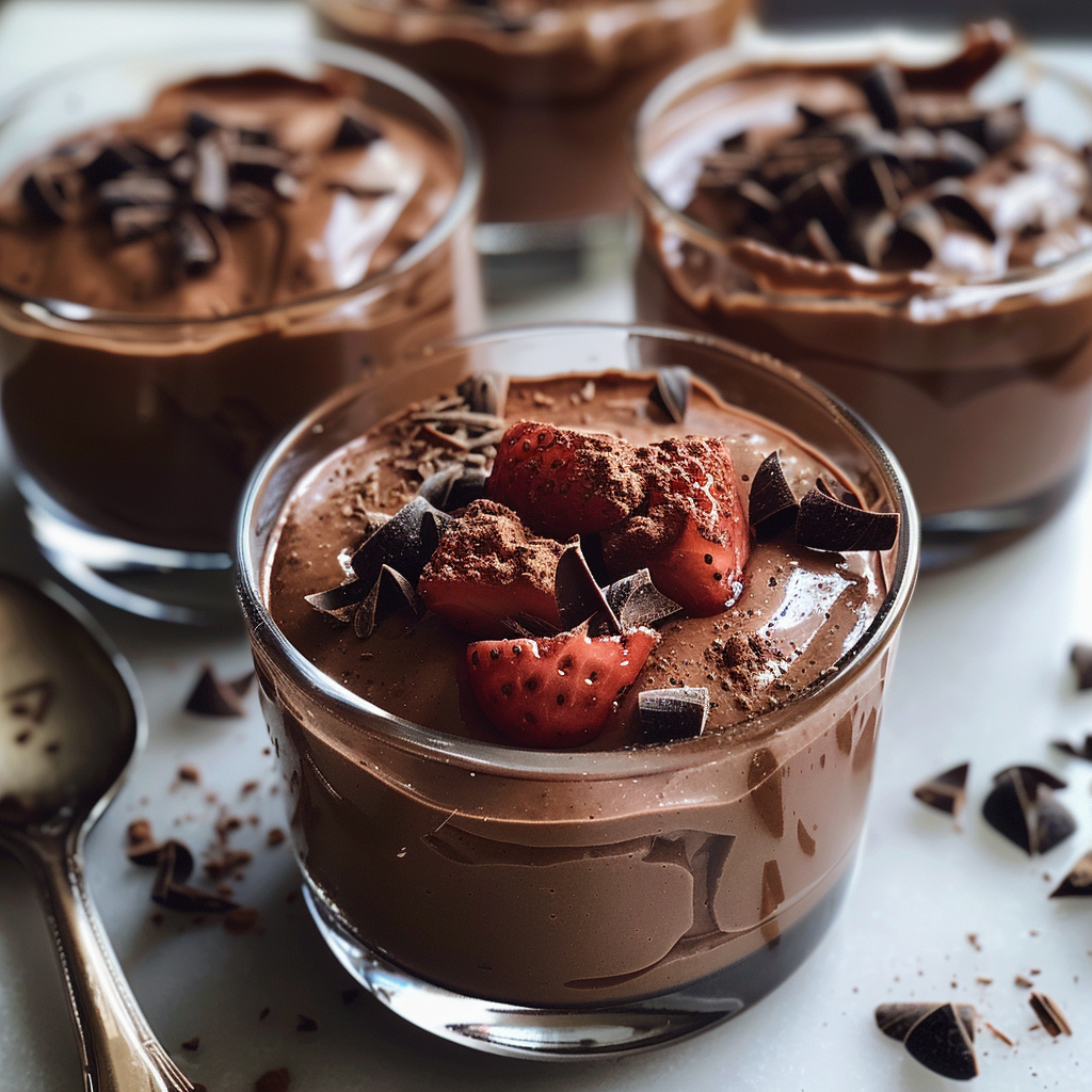 VALENTINE’S DAY Chocolate Mousse (Romantic Dessert for Two)
