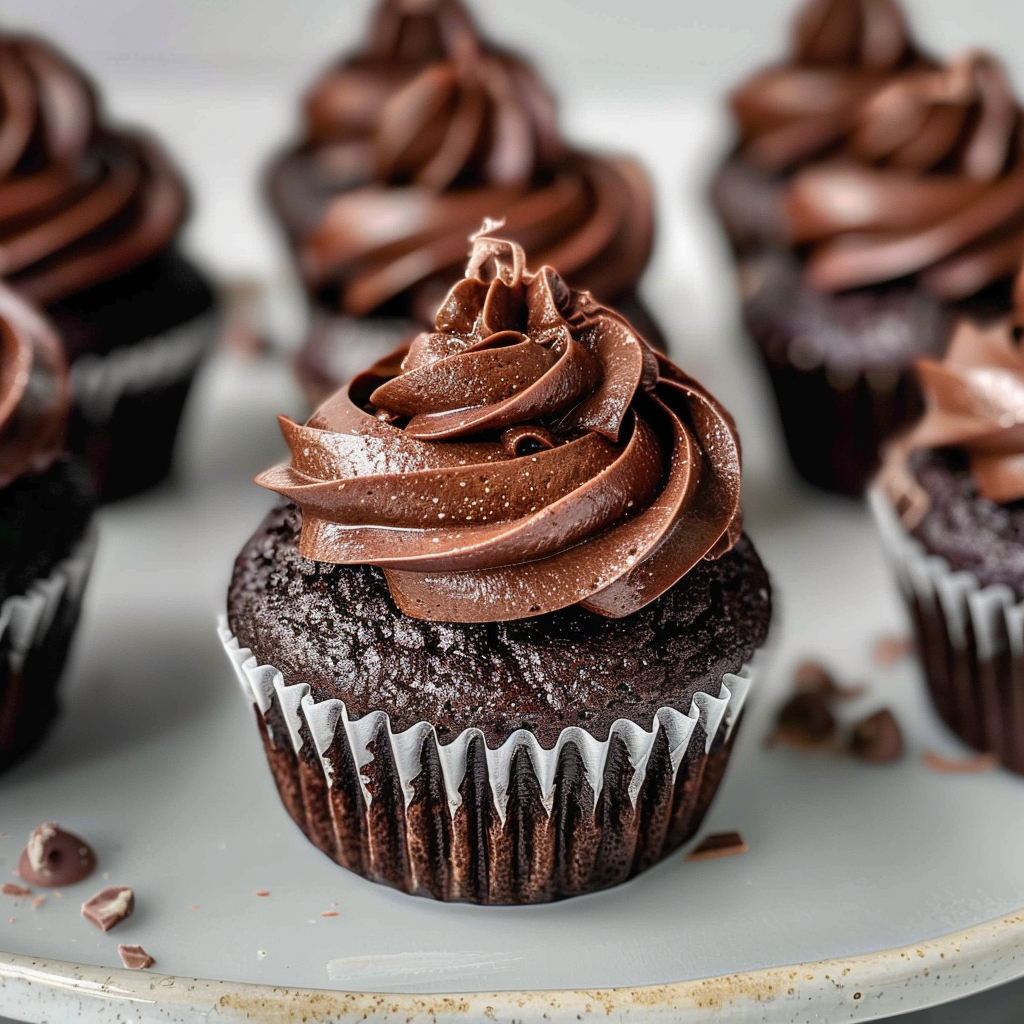VALENTINE’S DAY Vegan Chocolate Cupcakes (Dairy-Free Dessert)