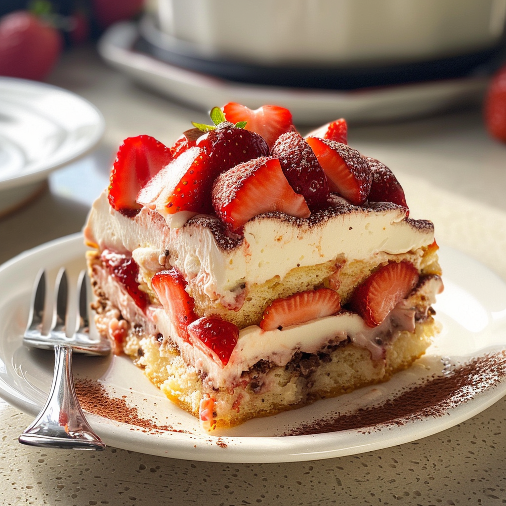 White Chocolate-Strawberry Tiramisu