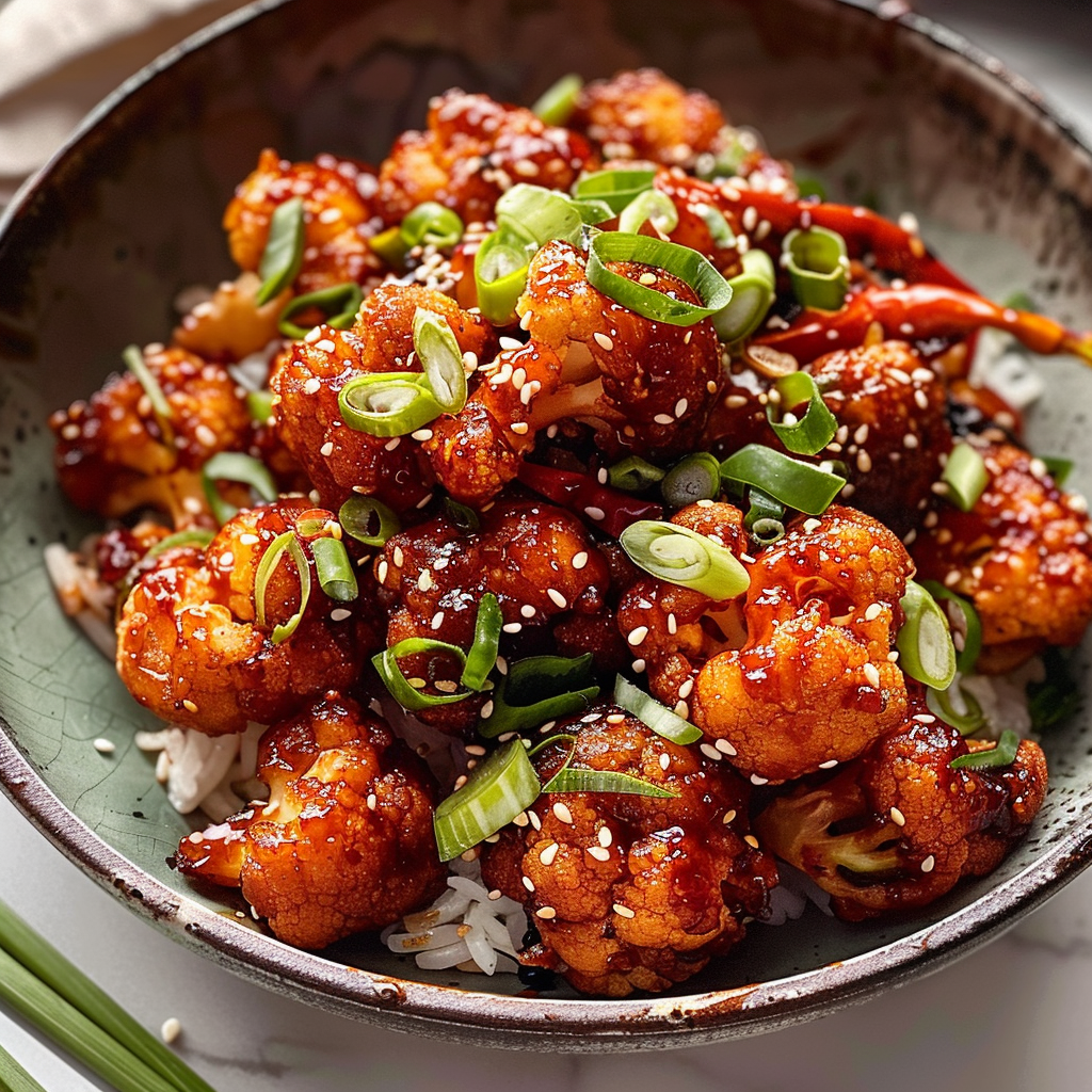 Air-Fried Korean Chili Cauliflower