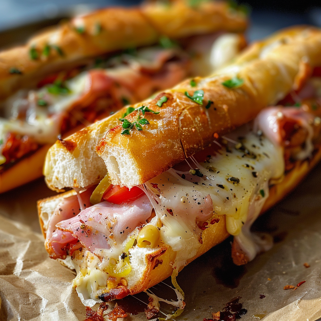 Baked Italian Sub Sandwiches