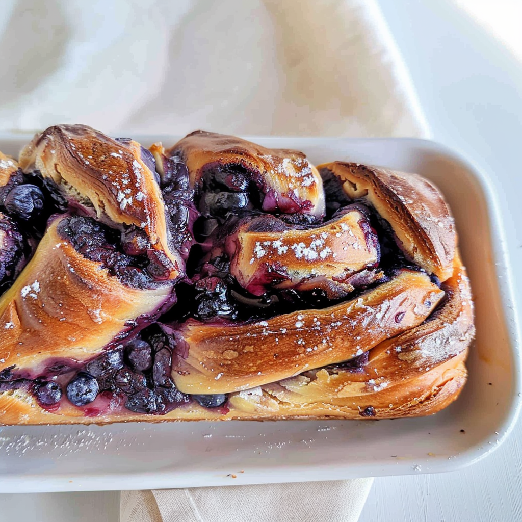 Blueberry Cream Cheese Babka