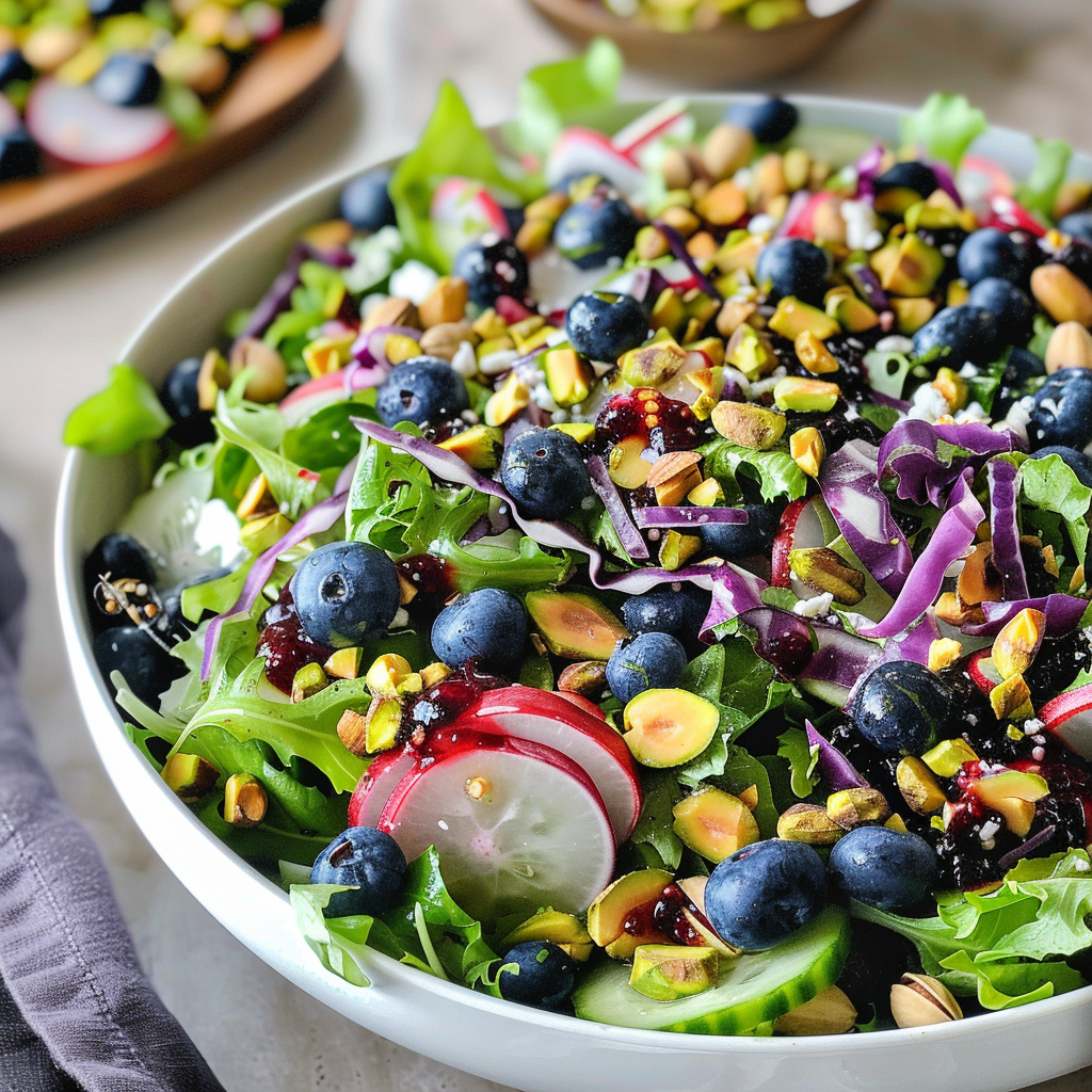 Blueberry Pistachio Spring Salad