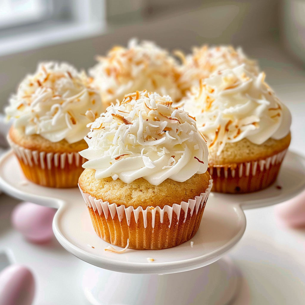 Coconut Easter Cupcakes