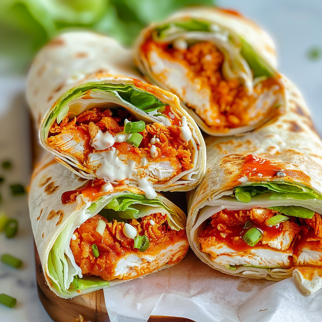 Crispy Buffalo Chicken Wraps