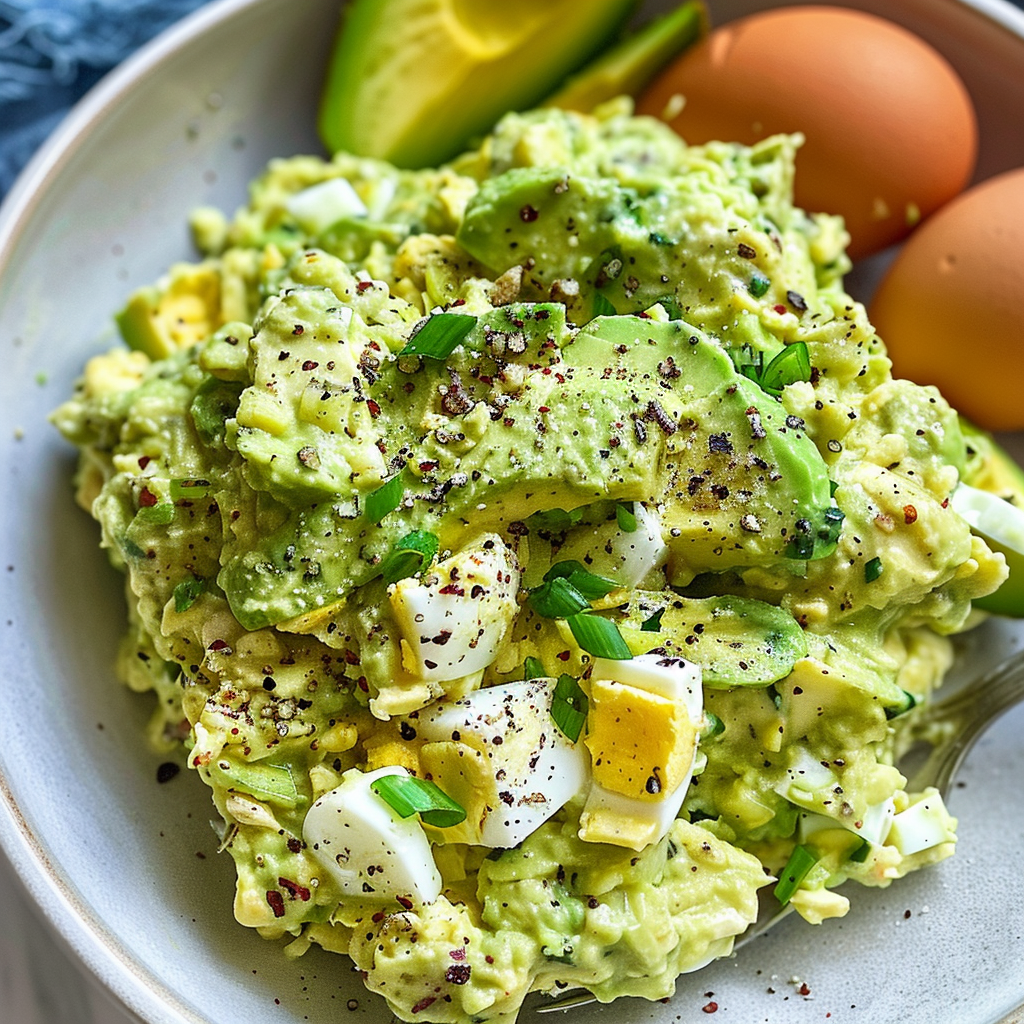 Healthy avocado Egg Salad