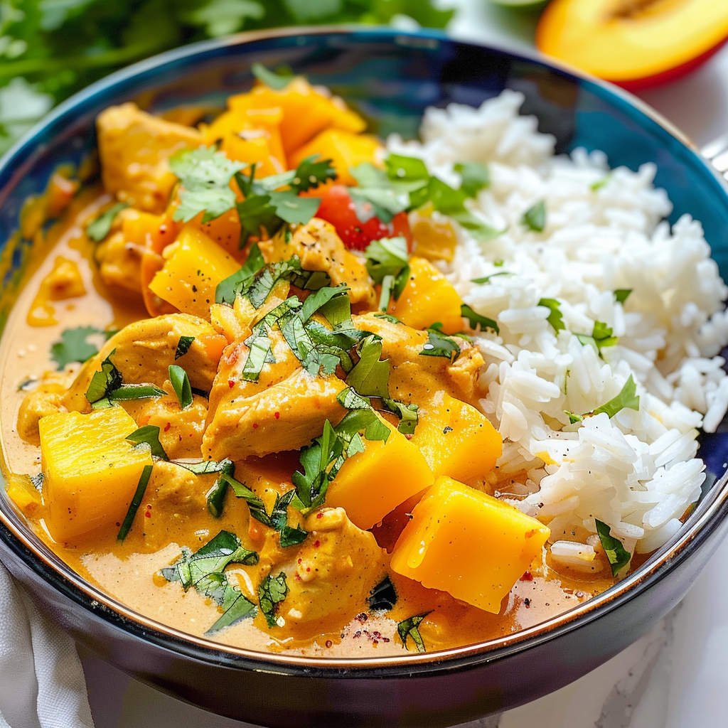 Mango Coconut Chicken Curry Recipe