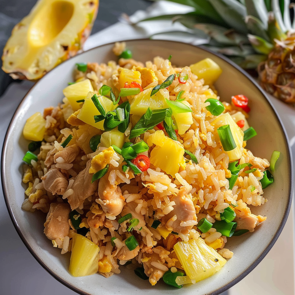 Pineapple Chicken Fried Rice