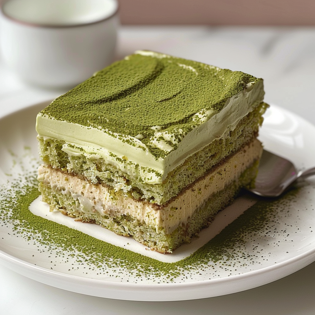 St. Patrick's Day Matcha Tiramisu