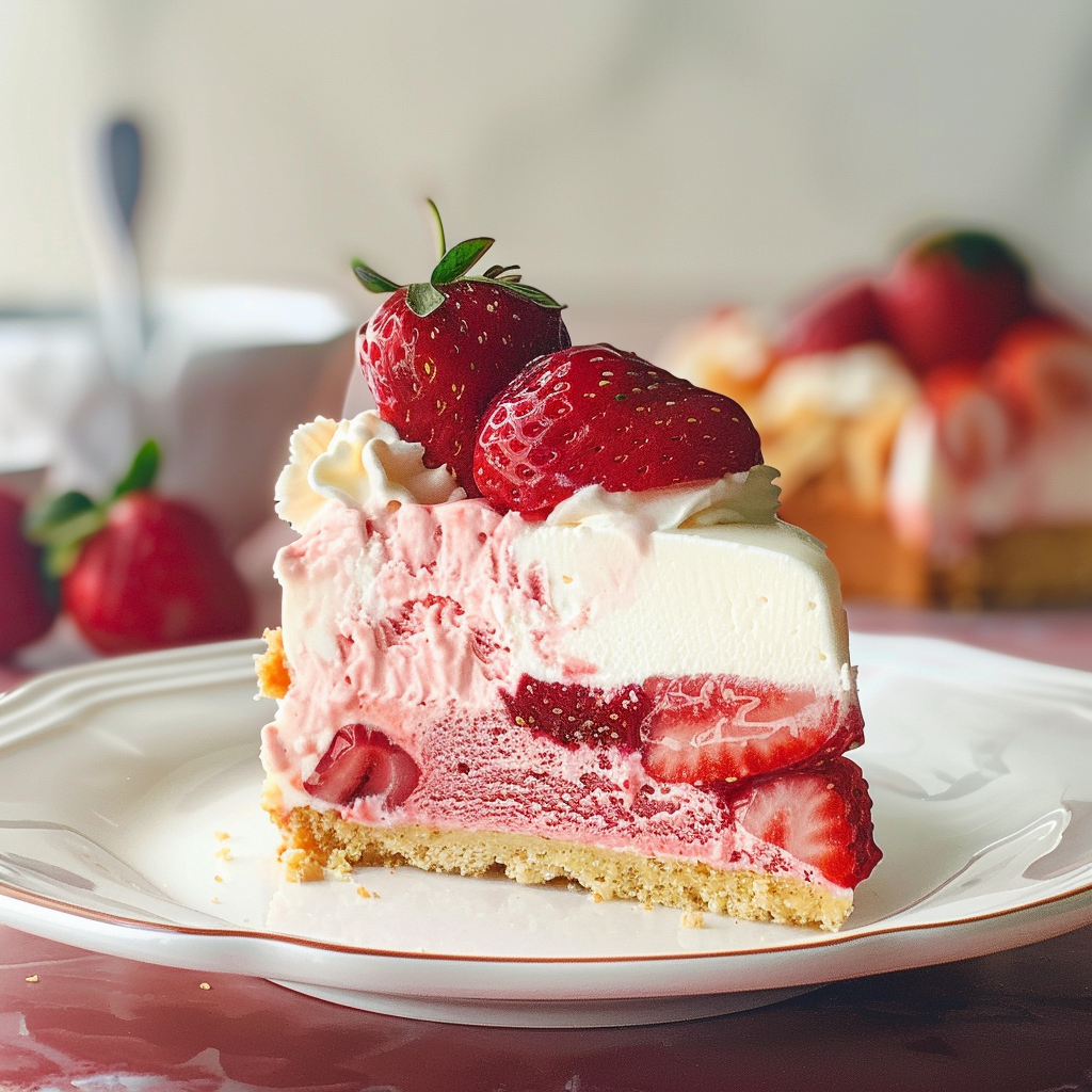 Strawberry Shortcake Ice Cream Cake