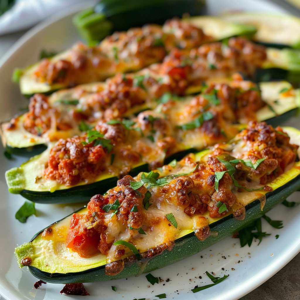 Stuffed Zucchini Boats